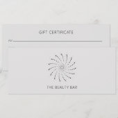 石板抽象芸術花エレガント贈与証書 (正面/裏面)