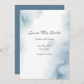 石板水彩抽象芸術枠 セーブザデート (正面/裏面)