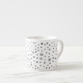 石板紙吹雪水の色のドットEspresso Mug エスプレッソカップ