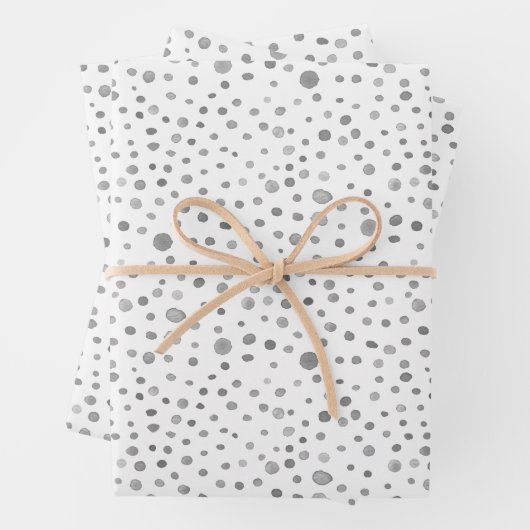 石板紙吹雪水彩網点ラッピング紙 ラッピングペーパーシート (インサイチュ)