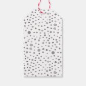石板紙吹雪水色ドットギフトラベル ギフトタグ (裏面)