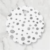 石板紙吹雪水色ドットメッセージカード フェイバータグ (裏面)