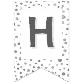 石板紙吹雪水色ドット束フラグ バンティングフラッグ (第2の旗)