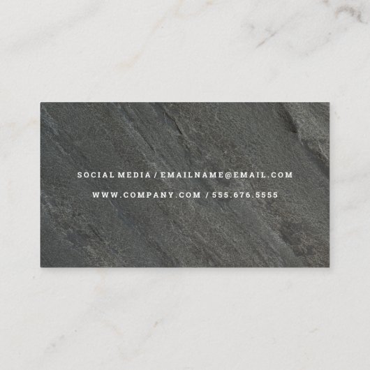 石板背景テクスチャ 名刺 (裏面)