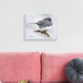 石板色の濃い目のスズメバチ キャンバスプリント (インサイチュ (リビング))