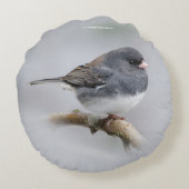 石板色の濃い目のスズメバチ ラウンドクッション (裏面)