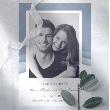 石板青グラデーション水色結婚式の日付を保存