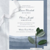 石板青グラデーション水色結婚式招待状 招待状