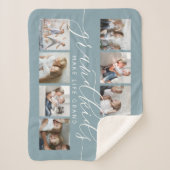 石板 |グランドキッズMake Life Grand Photo Collage シェルパブランケット (正面)
