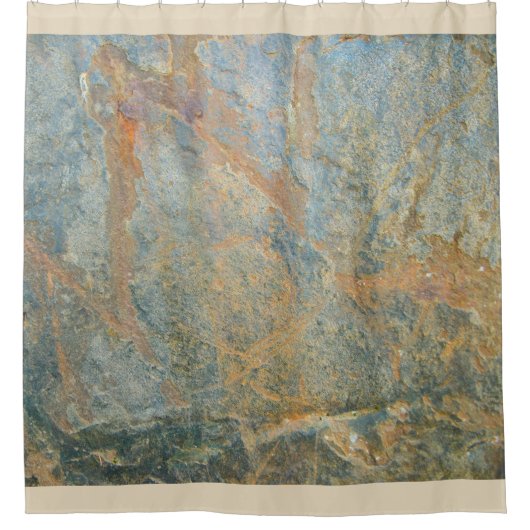 石板 シャワーカーテン (正面)