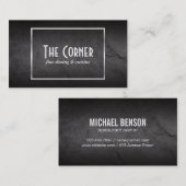 石板 |シルバーフレーム 名刺 (正面/裏面)