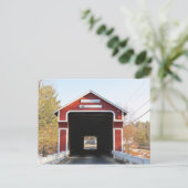 石板Covered Bridgeに入る ポストカード (スタンド正面)