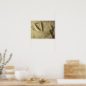 石棺からのレリーフ、 浮き彫りの詳細 ポスター (キッチン)