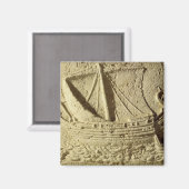 石棺からのレリーフ、 浮き彫りの詳細 マグネット (正面/裏面)