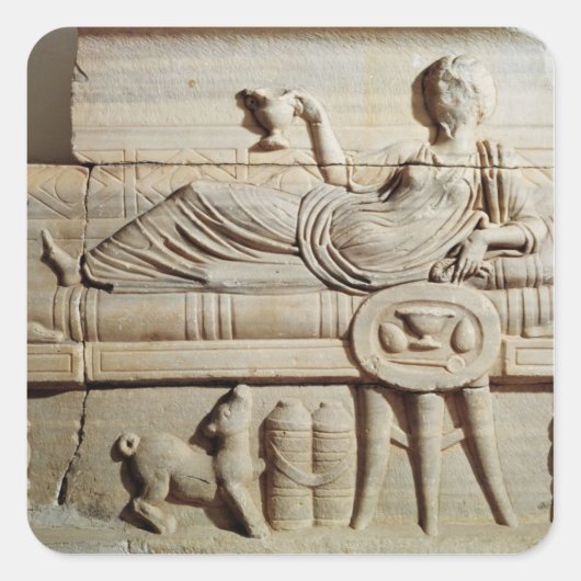 石棺からの詳細 スクエアシール (正面)