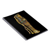 石棺のエジプトのミイラ,ホラー,ハロウィーン ノートブック (右側)