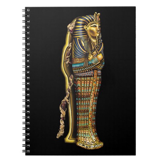 石棺のエジプトのミイラ,ホラー,ハロウィーン ノートブック (正面)
