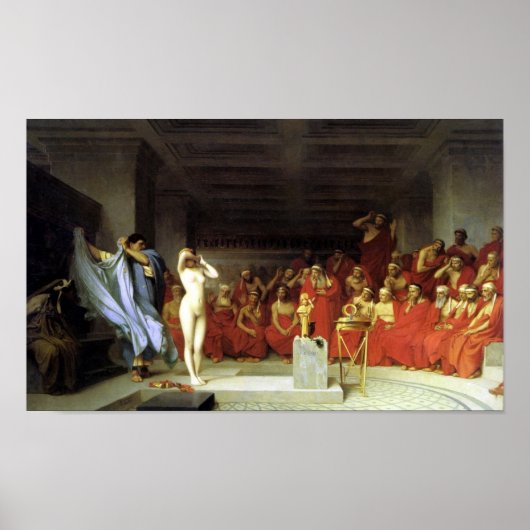 石棺の前のフリュネ ポスター (正面)