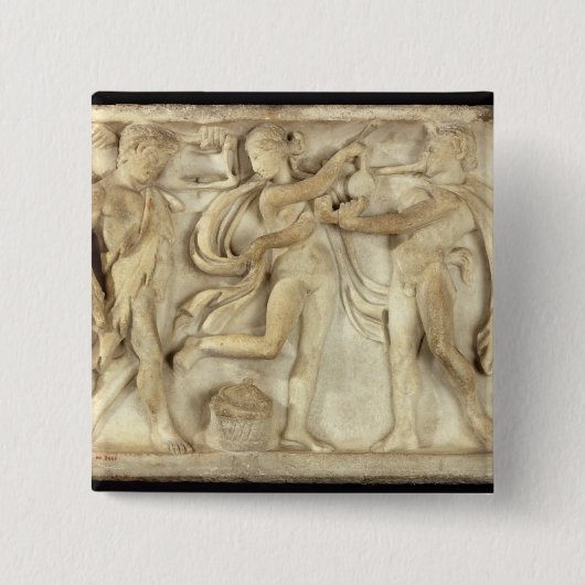 石棺の片 缶バッジ (正面)