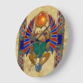 石棺3Dのエジプト人 ラージ壁時計 (傾斜)