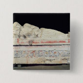 石棺、Etruscan 缶バッジ (正面)