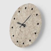 石模様キッチンの壁掛け ラージ壁時計 (傾斜)