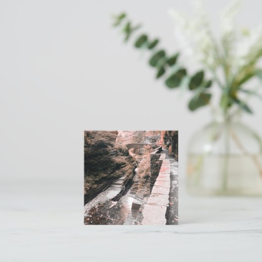 石橋の夢 スクエア名刺 (スタンド正面)