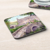 石橋の水の色絵画の コースター (左側)