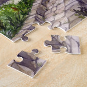 石橋の水の色絵画の ジグソーパズル (側面)