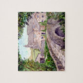 石橋の水の色絵画の ジグソーパズル (縦)