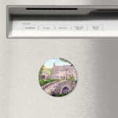 石橋の水の色絵画の マグネット (インサイチュ (食洗機))