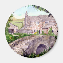 石橋の水の色絵画の マグネット