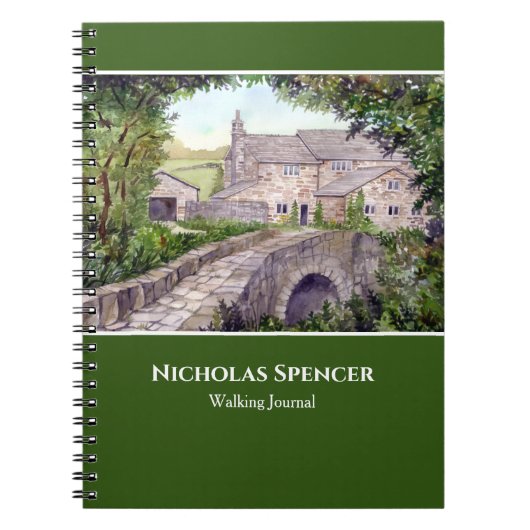 石橋の水彩風景絵を描ズ ノートブック (正面)