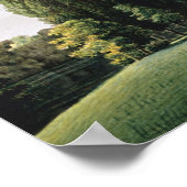 石橋の近くのシャトーのビュー ポスター (角)