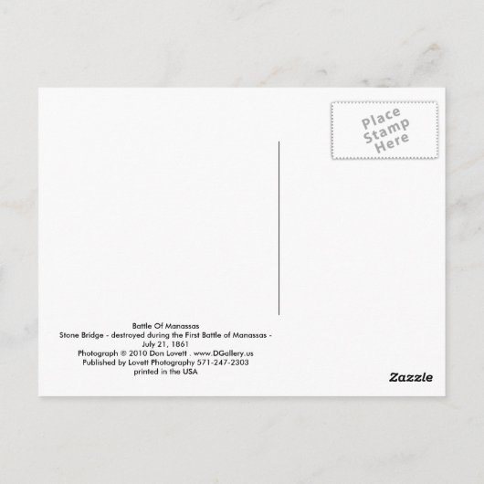 石橋 ポストカード (裏面)