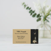 石油およびガスの企業の名刺のLitの装備 名刺 (スタンド正面)