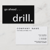 石油およびガス工業のための名刺 名刺 (正面/裏面)