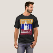 石油のための血はもうたくさん キリスト教平和デザイン Tシャツ (正面フル)