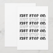 石油をただちに止めろ 招待状 (正面/裏面)