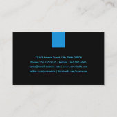 石油エンジニアアクアモダンブルー 名刺 (裏面)