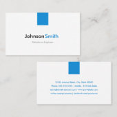 石油エンジニアーシンプルンアクアブルー 名刺 (正面/裏面)