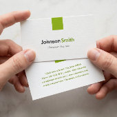 石油エンジニア – シンプルミントグリーン 名刺