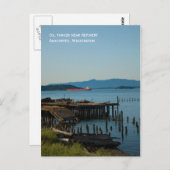 石油タンカー & 壊れたドックのポストカード ポストカード (正面/裏面)