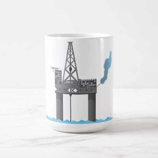 石油プラットフォーム コーヒーマグカップ (中央)