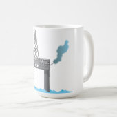 石油プラットフォーム コーヒーマグカップ (正面右)