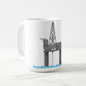 石油プラットフォーム コーヒーマグカップ (正面左)