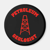 石油地質学者 マグネット (正面)