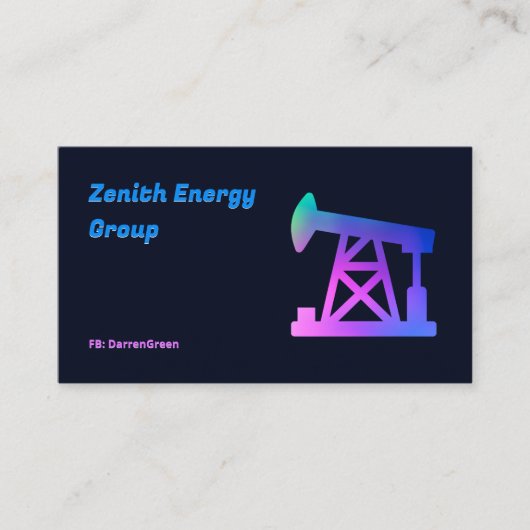 石油技術者QR 名刺 (正面)