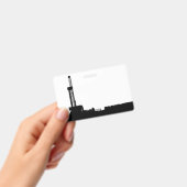 石油掘削リグ シルエット 社員/イベント バッジ (手持ち)