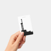 石油掘削リグ シルエット（縦）バッジ バッジ (Handheld)